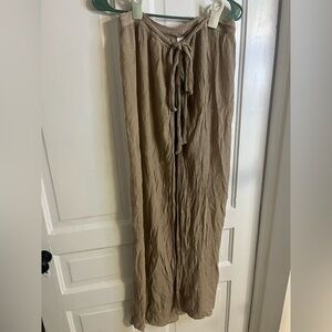 Tan tie around swim cover